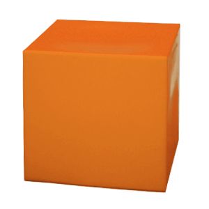 Куб пластиковый оранжевый 40*40*40 см