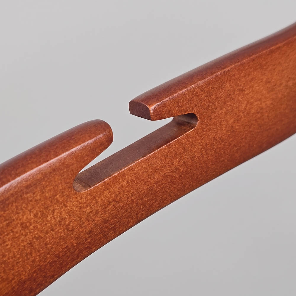 Вешалки-плечики деревянные FH64106-T /mahogany lacquer color/100pcs/ctn