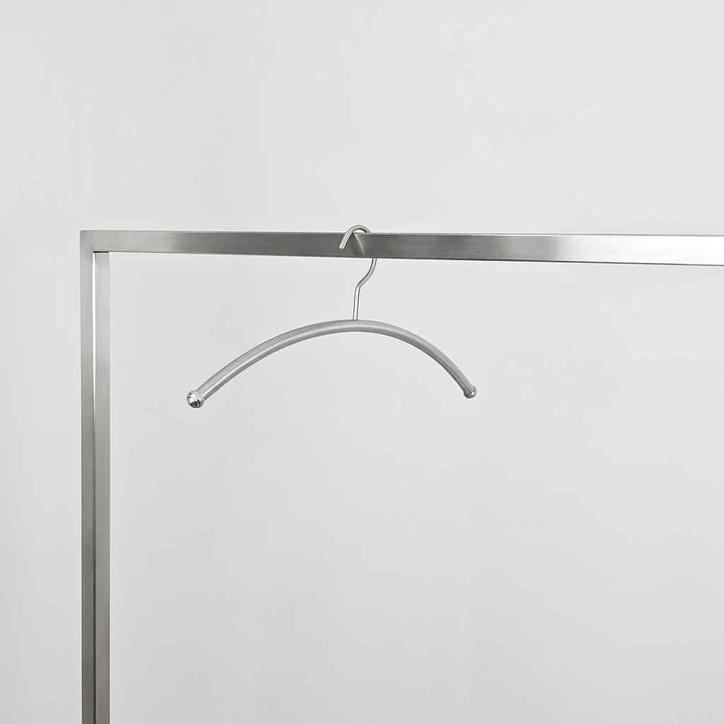 Вешалки-плечики с покрытием сатин A012/stainless steel hanger/satin/100pcs/ctn