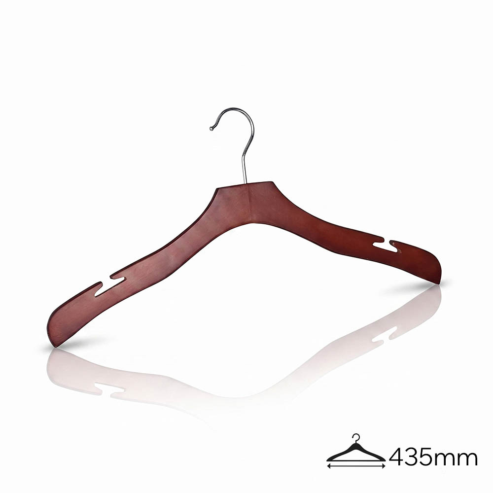 Вешалки-плечики деревянные FH64106-T /mahogany lacquer color/100pcs/ctn