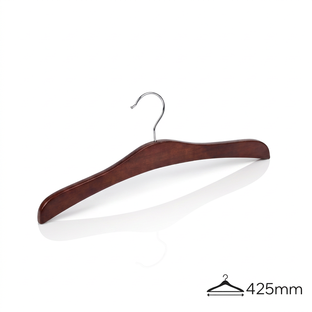 Вешалки-плечики деревянные FH50006 /mahogany lacquer color/100pcs/ctn