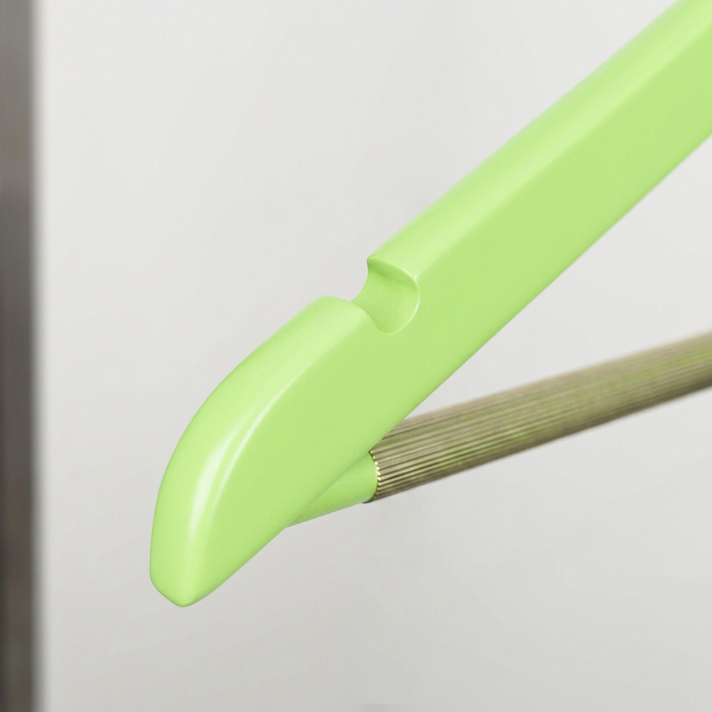 Детские вешалки-плечики деревянные KH66116-30.5CM /green lacquer color/100pcs/ctn