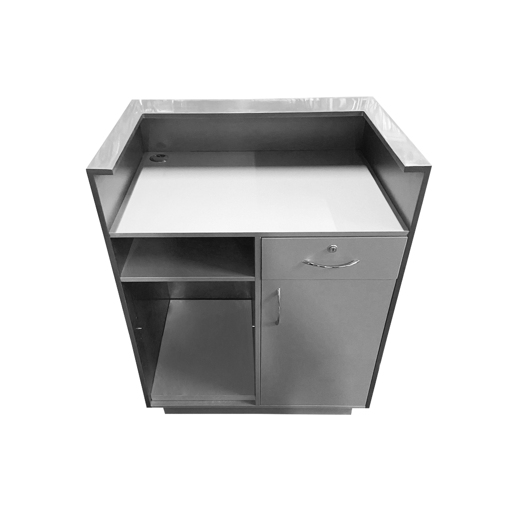 Кассовый стол kassovii-modul-800-550-1050-silver-glossy