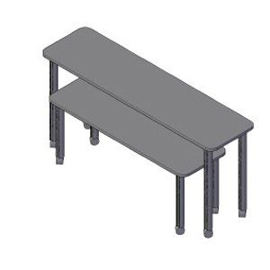 Стол Bambuk1 P03-table (1000x600x500) с ДСП