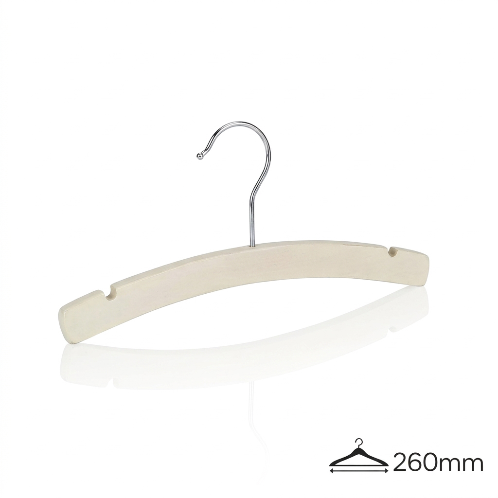 Детские вешалки-плечики деревянные KH90106-26CM /white wash color/60pcs/ctn