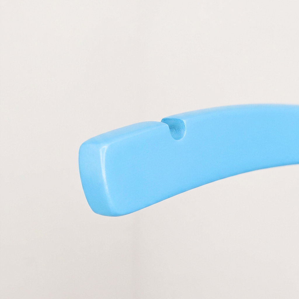 Детские вешалки-плечики деревянные KH90106-26CM /blue lacquer color/60pcs/ctn