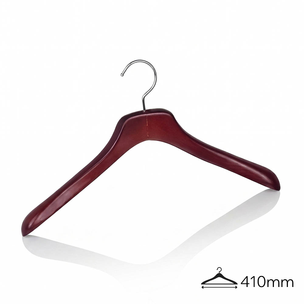 Вешалки-плечики деревянные DH289006-42CM /mahogany lacquer color/24pcs/ctn