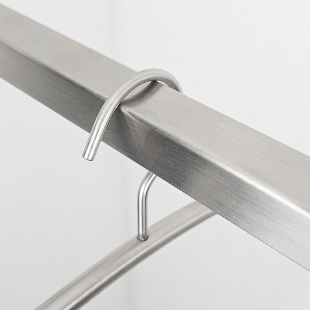 Вешалки-плечики с покрытием сатин A012/stainless steel hanger/satin/100pcs/ctn