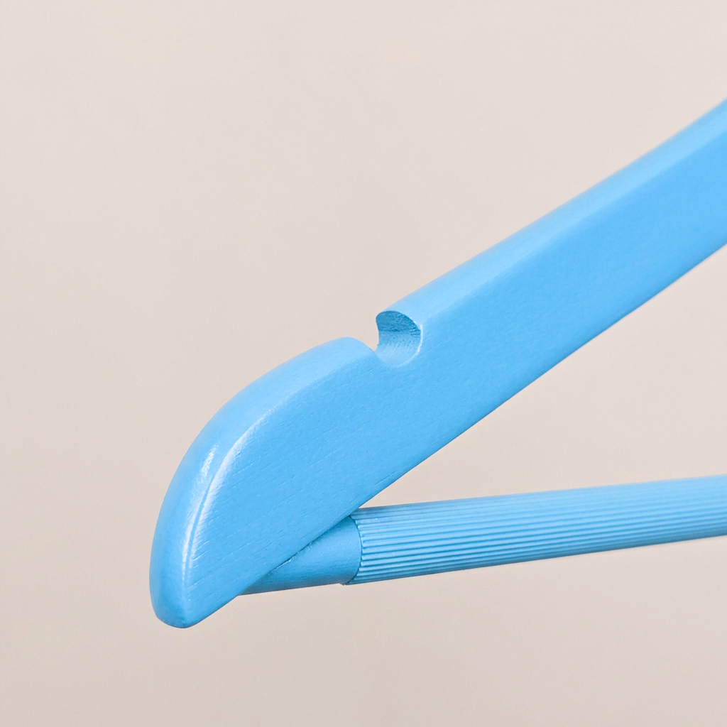 Детские вешалки-плечики деревянные KH66116-36CM /blue lacquer color/100pcs/ctn