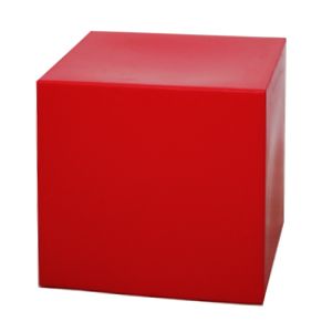 Куб пластиковый красный 40*40*40 см
