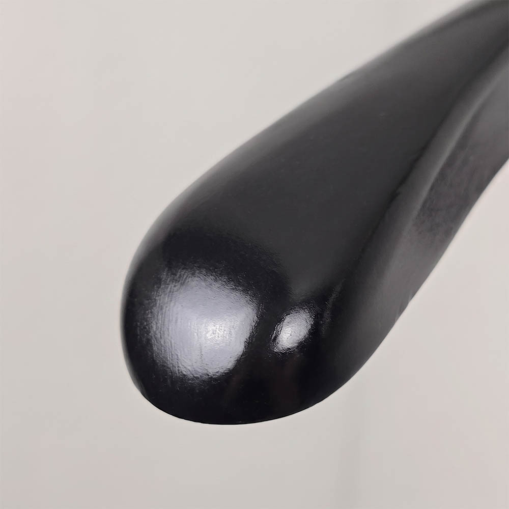 Вешалки-плечики деревянные с зажимами для брюк DH289026-42CM /black matt color/24pcs/ctn