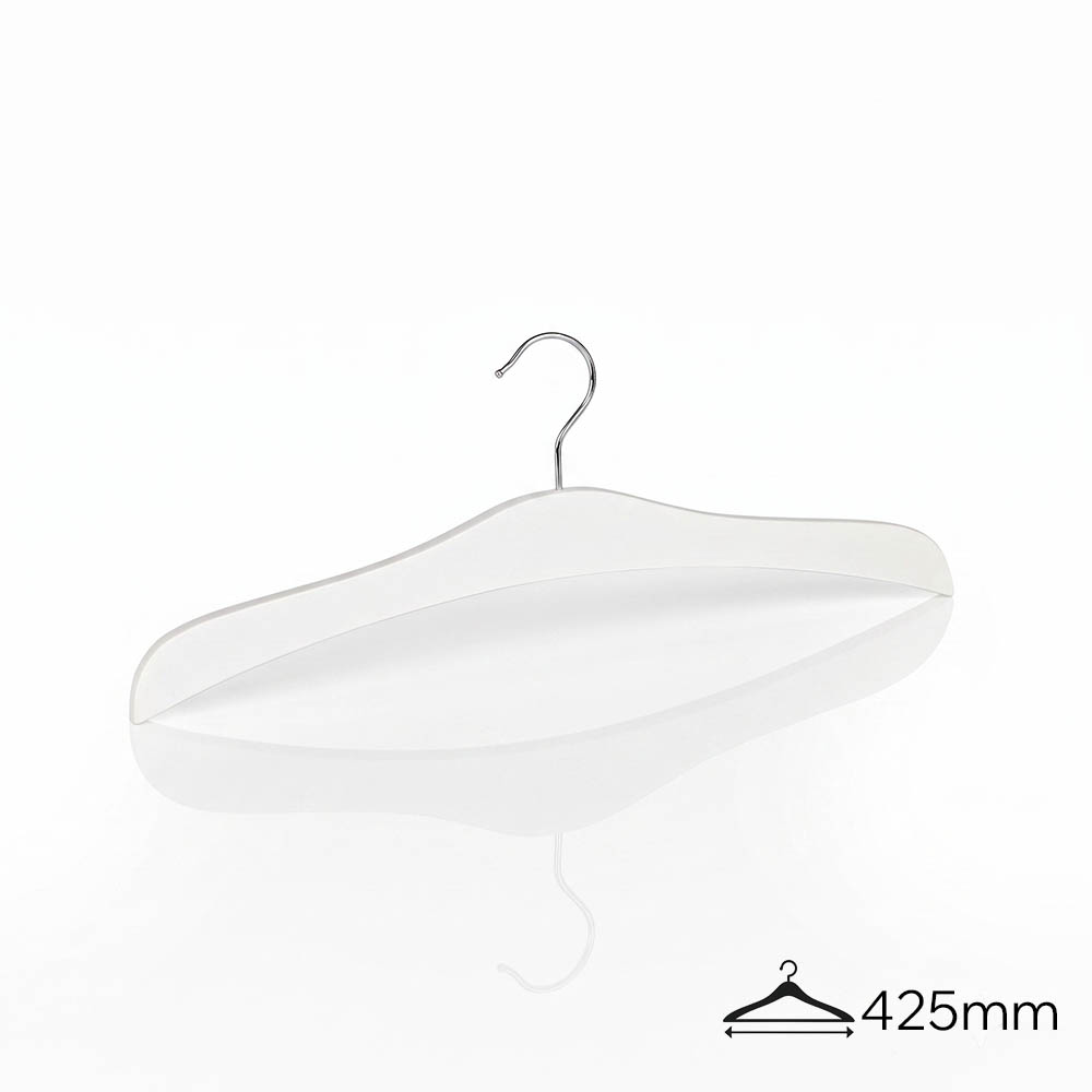 Вешалки-плечики деревянные FH50006 /white lacquer color/100pcs/ctn