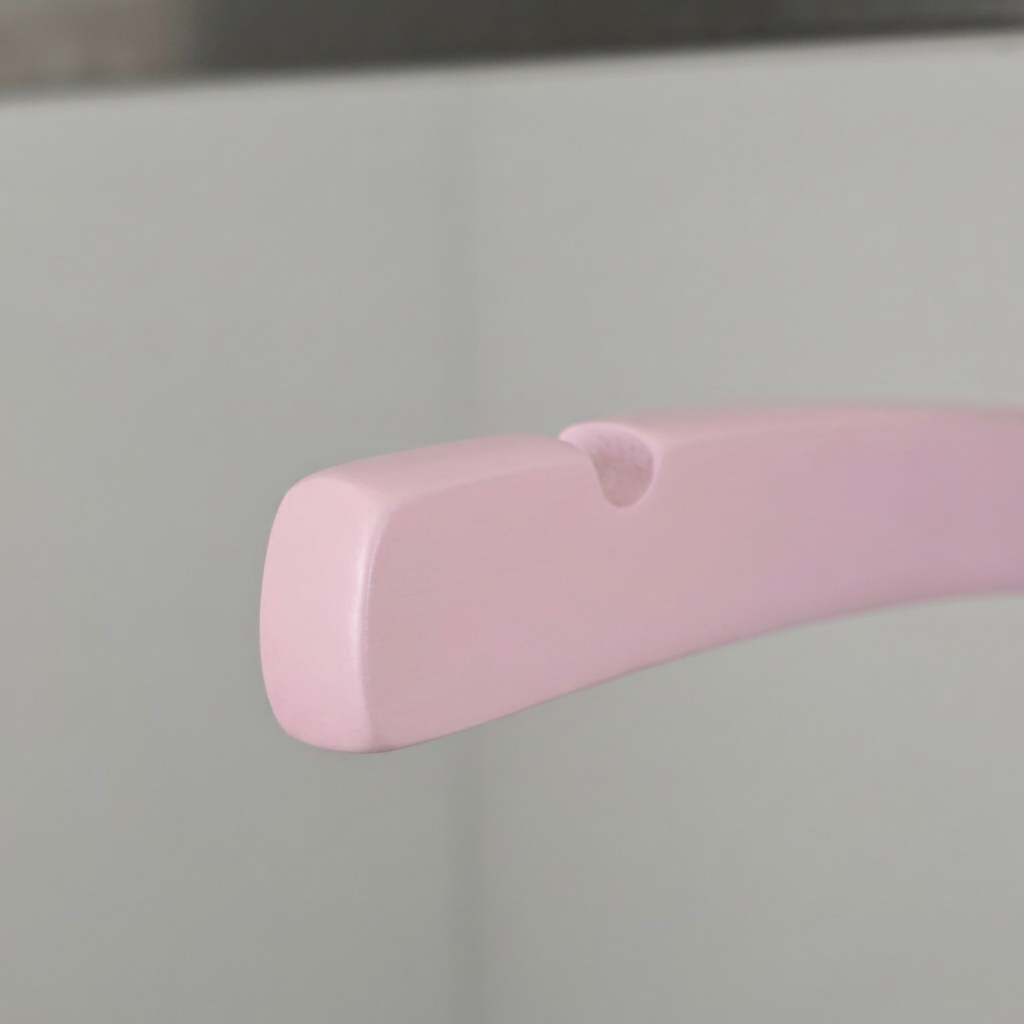 Детские вешалки-плечики деревянные KH90106-30.5CM /pink lacquer color/60pcs/ctn
