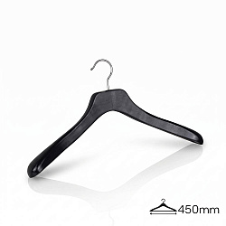 Купить Вешалки-плечики деревянные с зажимами для брюк DH289026-45CM /black matt color/24pcs/ctn