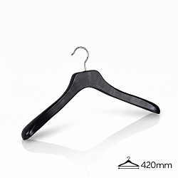 Купить Вешалки-плечики деревянные с зажимами для брюк DH289026-42CM /black matt color/24pcs/ctn