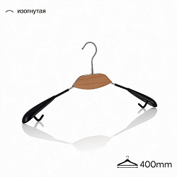 Купить Вешалки-плечики с покрытием ПВХ WL167FWSN /black color/natural lacquer/50pcs/ctn