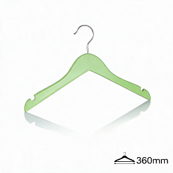 Купить Детские вешалки-плечики деревянные KH66106-36CM green lacquer color100pcsctn